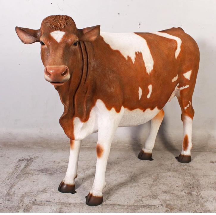 Hereford Bull beeld – Stier Lengte 251 cm, Verzamelen, Dierenverzamelingen, Nieuw, Ophalen