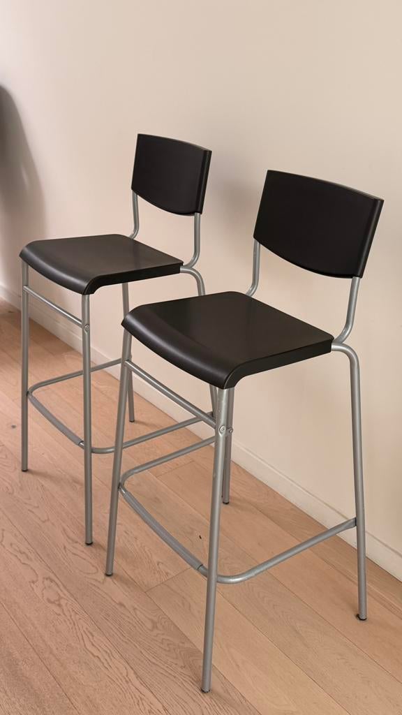 2x Barkrukken IKEA, Enlèvement, Comme neuf, Métal, 90 cm ou plus