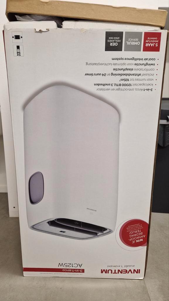 Mobiele Airco (3-in-1) - Inventum AC125W, Elektronische apparatuur, Airco's, Nieuw, Mobiele airco, Ophalen