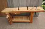 oude houten werkbank, Doe-het-zelf en Bouw, Ophalen, Zo goed als nieuw, Bankschroef