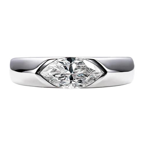 Nieuwe ring, 1 karaat,diamanttest positief!, Bijoux, Sacs & Beauté, Bagues, Neuf, Femme, 17 à 18, Blanc, Argent, Avec pierre précieuse