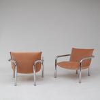 2 vintage lounge stoelen – jaren ’70 stijl, Gebruikt, Twee, Overige kleuren, Ophalen of Verzenden