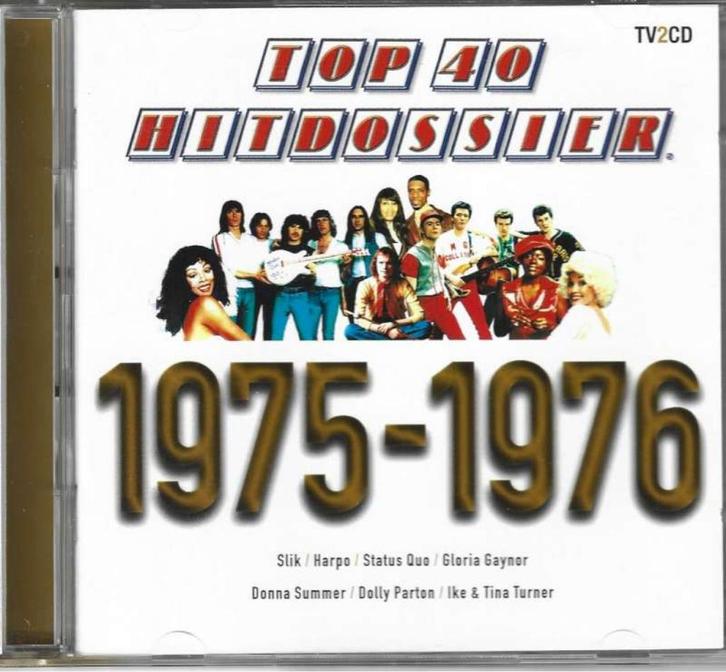 2 CD Top 40 Hitdossier 1975-1976, Cd's en Dvd's, Cd's | Rock, Zo goed als nieuw, Poprock, Ophalen of Verzenden