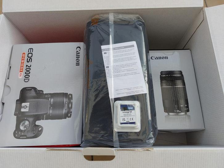 EOS 2000D, TV, Hi-fi & Vidéo, Appareils photo numériques, Neuf, Canon, Enlèvement