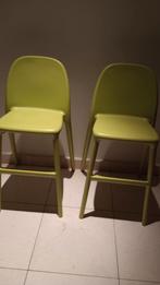 Chaise pour enfant verte Ikea 2 pièces, Utilisé, Enlèvement ou Envoi