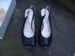 Gratis verzenden nieuwe zwarte moda di fausto slingbacks 40, Moda di Fausto 40,5, Verzenden, Zwart, Nieuw
