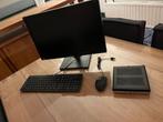 Mini Computer met scherm keyboard muis headset webcam, Ophalen, Zo goed als nieuw, SSD