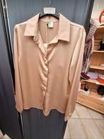 Satijnen bloes, Kleding | Dames, Blouses en Tunieken, Maat 38/40 (M), Terra di Siena, Beige, Nieuw