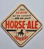 Horse-Ale Sous Bock Bierviltje Bierdeckel Coaster, Verzamelen, Ophalen of Verzenden, Gebruikt, Viltje(s)