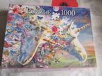 puzzel  eenhoorn en vlinders 1000 nieuw, Hobby en Vrije tijd, Ophalen of Verzenden, 500 t/m 1500 stukjes, Nieuw, Legpuzzel