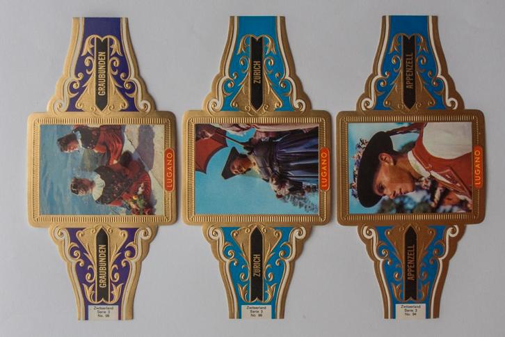 Sigarenbandjes, Verzamelen, Rookartikelen, Aanstekers en Luciferdoosjes, Gebruikt, Sigarenbandjes, Ophalen