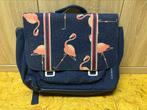 Boekentas met flamingo’s, Ophalen, Gebruikt, Blauw