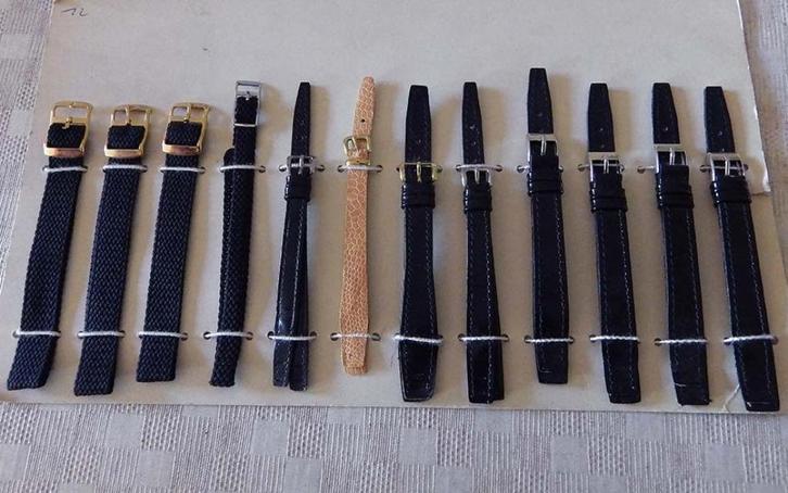 Lot Universele Vintage Horlogebanden: €.2,00 p/st., Handtassen en Accessoires, Horloges | Dames, Nieuw, Ophalen