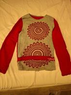 rood grijze longsleeve desigual maat 134, Desigual, Meisje, Ophalen of Verzenden, Zo goed als nieuw