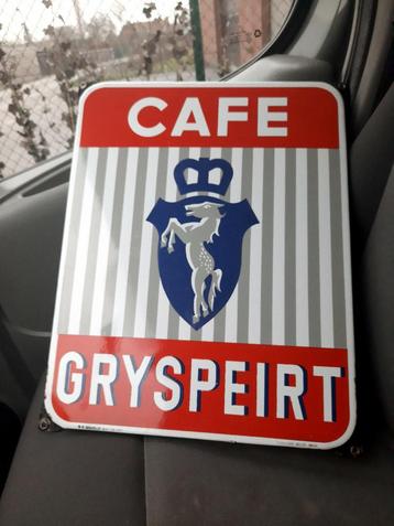 emaillebord Gryspeirt koffie  beschikbaar voor biedingen