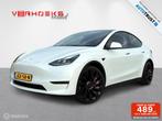 Tesla Model Y Performance AWD 75 kWh, Auto's, Tesla, Automaat, Gebruikt, 413 kW, Wit
