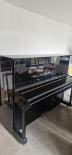 Yamaha u10 bl (model U1), Piano, Hoogglans, Zo goed als nieuw, Zwart