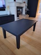 Grenen zwart salontafel, Huis en Inrichting, Tafels | Salontafels, Ophalen, 100 tot 150 cm, 50 tot 100 cm, Grenen rechthoekig salontafel. Zwart geschilderd.