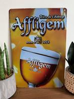Metalen reclamebord Affligem, Ophalen of Verzenden, Nieuw, Reclamebord, Plaat of Schild