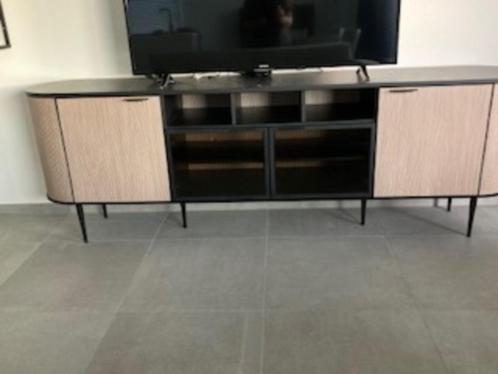 Design dressoir met keramisch bovenblad, Huis en Inrichting, Kasten | Dressoirs, Zo goed als nieuw, 200 cm of meer, 25 tot 50 cm
