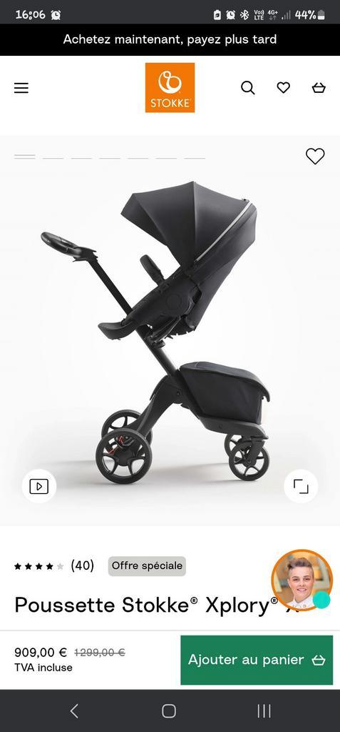 Stokke xplory x zwart, Kinderen en Baby's, Kinderwagens en Combinaties, Gebruikt, Kinderwagen