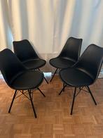 Chaises scandinaves noires, Huis en Inrichting, Stoelen, Ophalen, Zo goed als nieuw