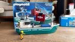 Playmobil vrachtschip met kraan  5253, Kinderen en Baby's, Speelgoed | Playmobil, Ophalen, Zo goed als nieuw, Complete set