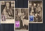 Année 1949 : 3 Cartes maximums 795-797 du bloc 28 - Rogier V, Postzegels en Munten, Ophalen of Verzenden