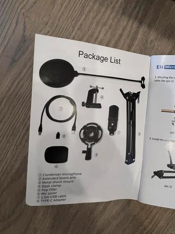 Podcast microfoon beschikbaar voor biedingen