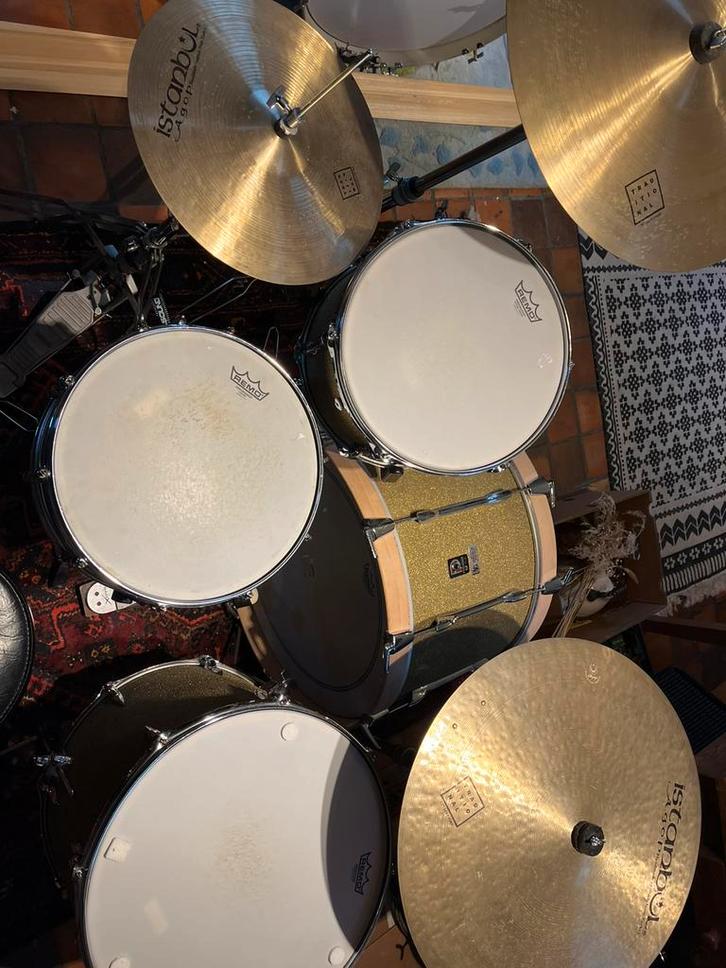 Premier elite jaren 70 , istanbul cymbals, Musique & Instruments, Batteries & Percussions, Pearl, Enlèvement