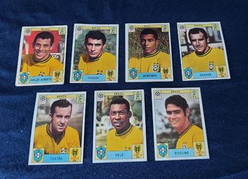 7 versch. Panini stickers 'WK Mexico 70'   -originals- beschikbaar voor biedingen