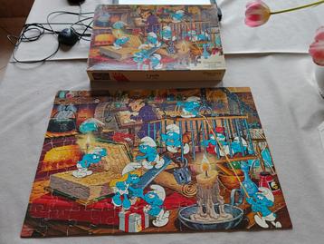 Puzzel de smurfen 100 stukken, Kinderen en Baby's, Ophalen, Zo goed als nieuw