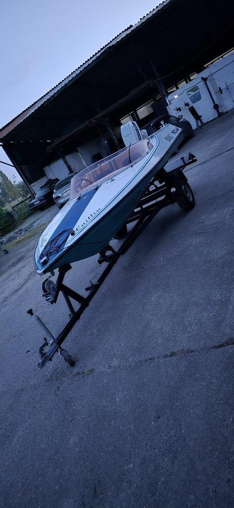 speedboot 50pk tweetakt vaarklaar, Watersport en Boten, Speedboten, Gebruikt, 3 tot 6 meter, Benzine, Minder dan 70 pk, Polyester