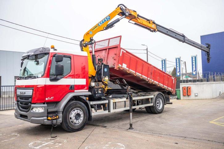 DAF LF 250 - EFFER 145 (bj 2015), Auto's, Vrachtwagens, Bedrijf, Te koop, Elektrische ramen, DAF, Diesel, Euro 6, Handgeschakeld
