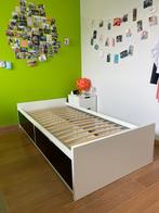 Bed Flaxa Ikea 90 x 200 cm met 2 lades en lattenbodem, Huis en Inrichting, Ophalen, 200 cm