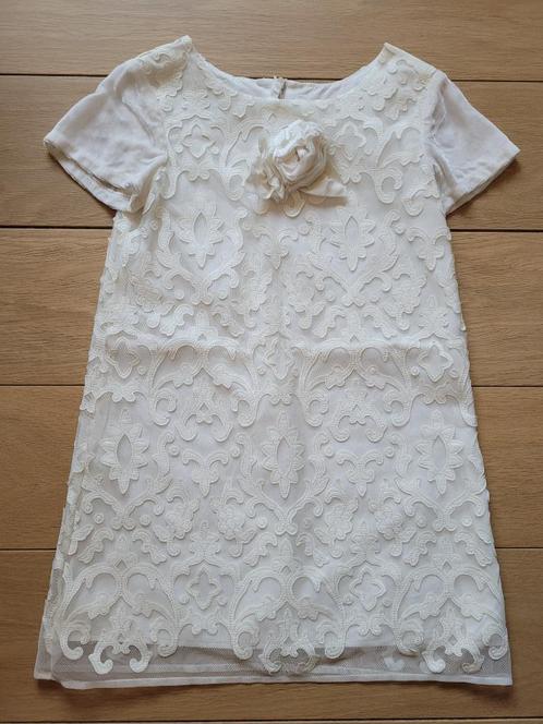 Witte jurk - Charabia - maat 116 (6 jaar), Kinderen en Baby's, Kinderkleding | Maat 116, Gebruikt, Meisje, Jurk of Rok, Ophalen of Verzenden