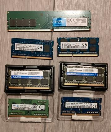 DDR3 en DDR4 ram geheugens, Informatique & Logiciels, Enlèvement ou Envoi, Comme neuf, DDR3