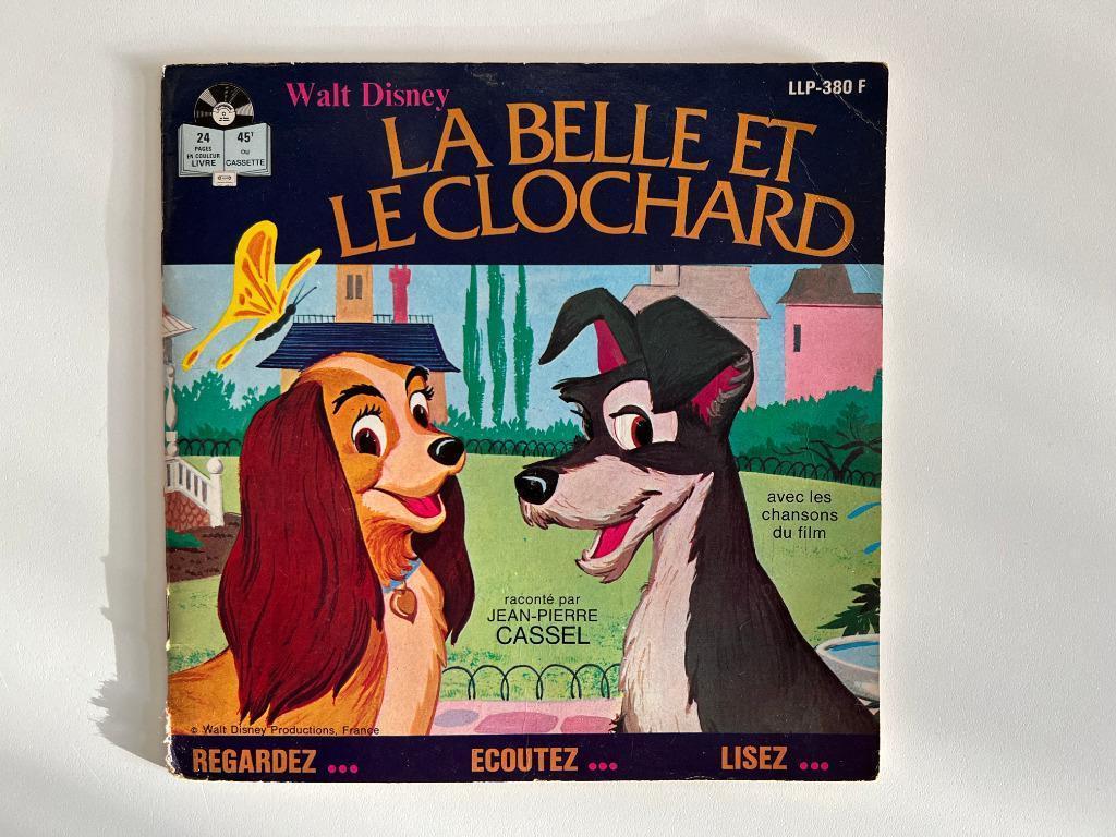 Livret Disney + Vinyle 45 tours - La Belle et le Clochard, Enlèvement ou Envoi, Utilisé, Fable ou Conte (de fées)