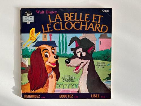 Livret Disney + Vinyle 45 tours - La Belle et le Clochard, CD & DVD, Vinyles | Enfants & Jeunesse, Utilisé, Fable ou Conte (de fées)