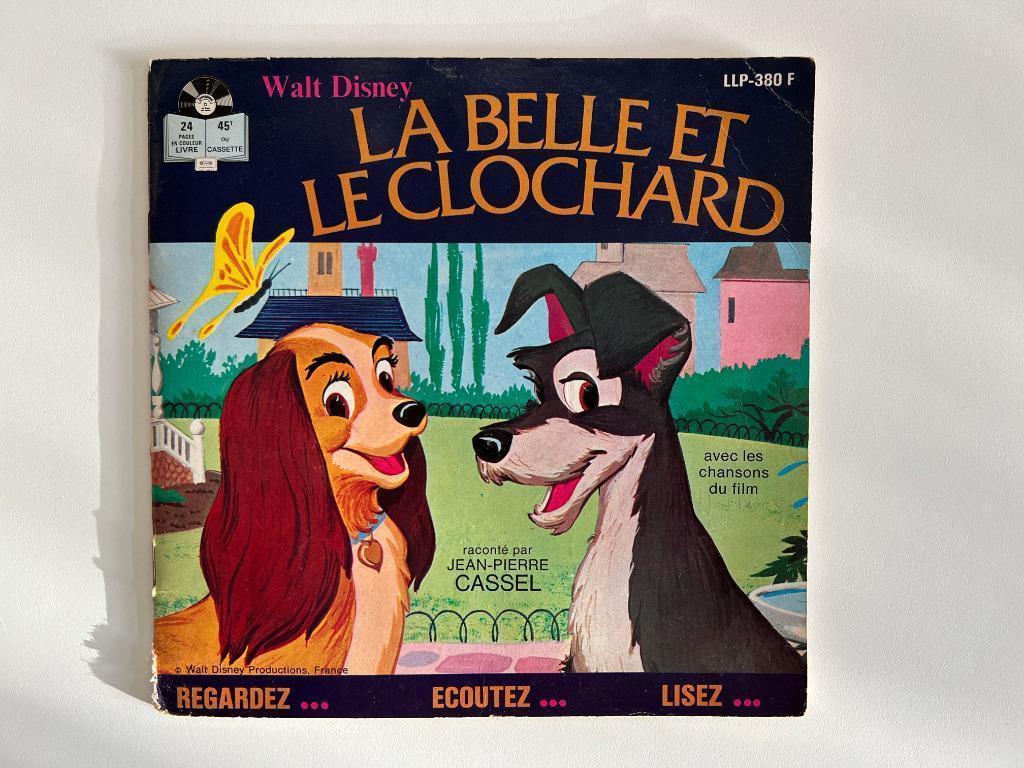 Livre-disque vinyle 33 tours BO du film La Belle et le Clochard