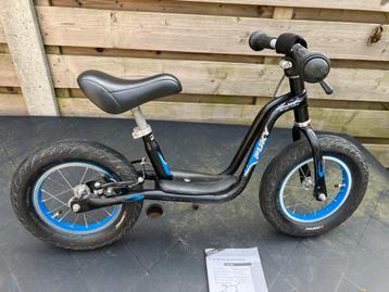 Puky Loopfiets 12 inch zwart, achterrem, luchtbanden beschikbaar voor biedingen