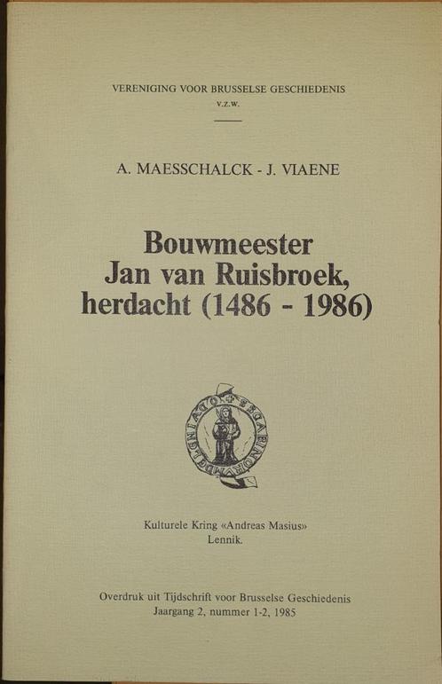 Bouwmeester Jan van Ruisbroek, herdacht (1486-1986), Livres, Art & Culture | Architecture, Comme neuf, Architectes, Enlèvement ou Envoi