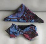 Nœud papillon avec poche assortie, Enlèvement ou Envoi, Comme neuf, À motif