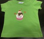 Groene shirt "P'tit' Filou" met crème - maat 80-Nieuw, Kinderen en Baby's, Babykleding | Maat 80, Nieuw, P'tit Filou, Shirtje of Longsleeve