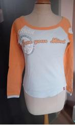 Bloesje EDC, oranje /grijsblauw, maat S., Kleding | Dames, Oranje, Ophalen of Verzenden, EDC by Esprit, Maat 36 (S)