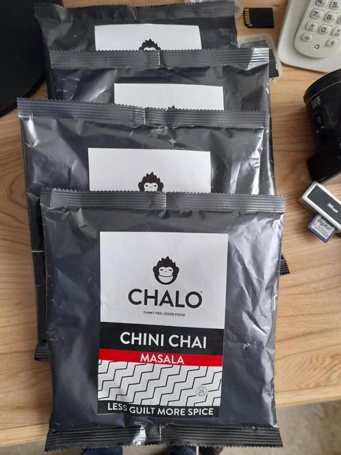 4 zakjes van 300gram+1 grote zak 1kg chalo indian chai Masal, Diversen, Levensmiddelen, Ophalen of Verzenden