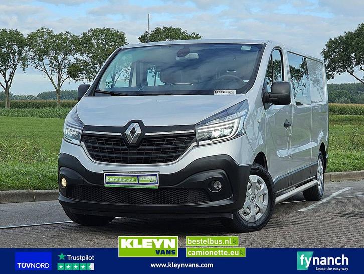 Renault TRAFIC 2.0 DCI L2 Dubbel Cabine AC!, Auto's, Bestelwagens en Lichte vracht, Bedrijf, ABS, Airconditioning, Centrale vergrendeling