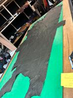 Soldaat groen leer lap 1.3 mm dikte soepel, Ophalen of Verzenden, Groen