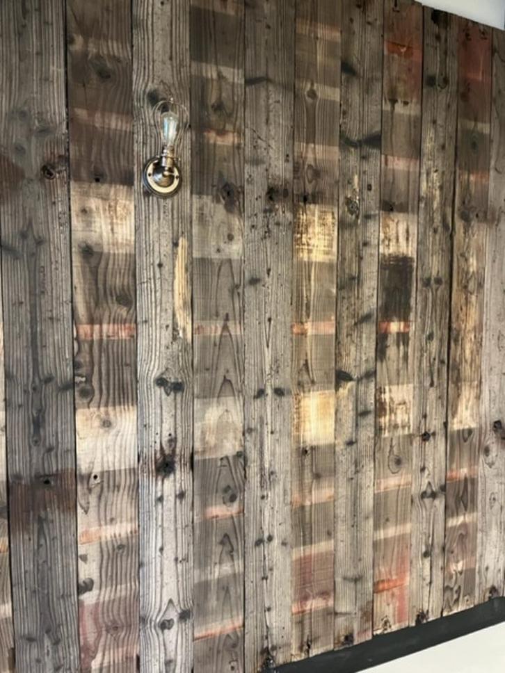 wagonplanken recuphout, Doe-het-zelf en Bouw, Hout en Planken, Gebruikt, Plank, Vuren, 250 tot 300 cm, 25 tot 50 mm, Ophalen