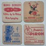 4 subblokken uit de jaren 60., Ophalen of Verzenden, Gebruikt, Viltje(s), Stella Artois